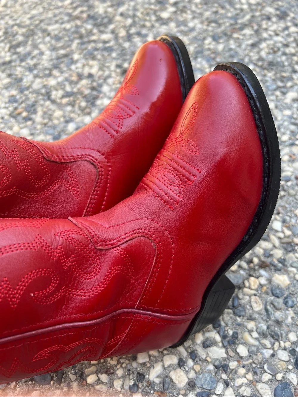 Kids Red Western Cowgirl Boots - Cowgirl Leather Riding Boots